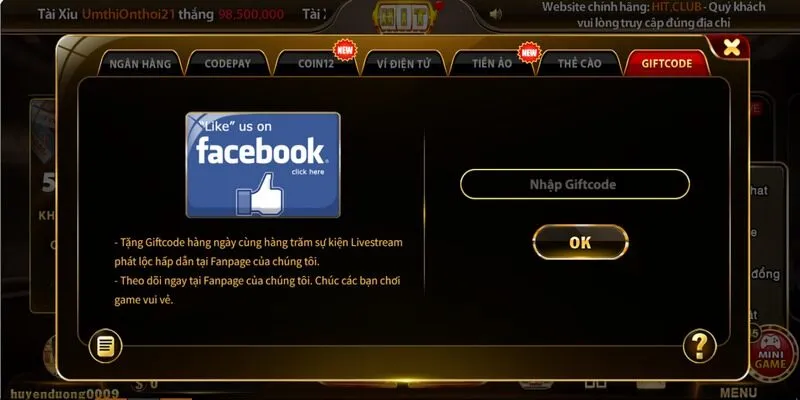 Người chơi cần liên hệ cổng game Hitclub khi nạp tiền không thành công